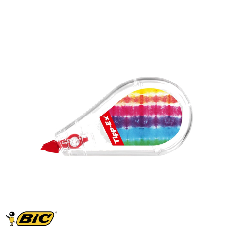 Birotica papetarie - Banda corectoare Bic Pocket Decors, 5 mm x 6 m, mini, design decorativ, pentru uz scolar si birou