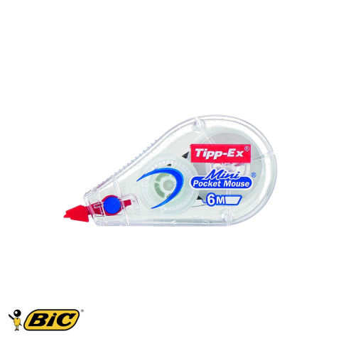Birotica papetarie - Banda corectoare Bic Tipp-Ex Mini Pocket Mouse, 5mm x 5m, compacta, pentru corectare rapida si curata