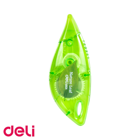 Corectoare si radiere - Banda corectoare Deli, aplicare uscata, corp transparent, 5mm x 6m, culori asortate