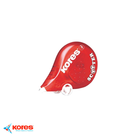 Corectoare si radiere - Banda corectoare Kores Scooter, 4.2mm x 8m, aplicare precisa cu rotite, pentru birou si scoala