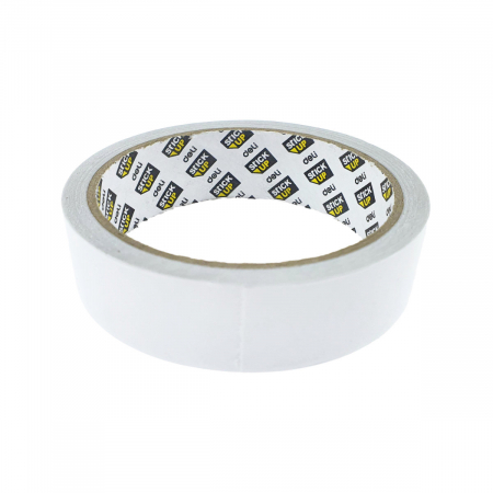 Banda dublu adeziva alba, 24mm x 9.14m (10Y), 80 microni, Deli 30407, lipire suprafete diverse [1]