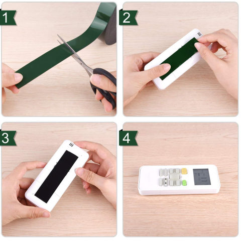 Banda dublu adeziva din spuma neagra lata, 15mm x 10m, rezistenta la apa si UV, pentru utilizari diverse si bricolaj, cu folie verde [2]