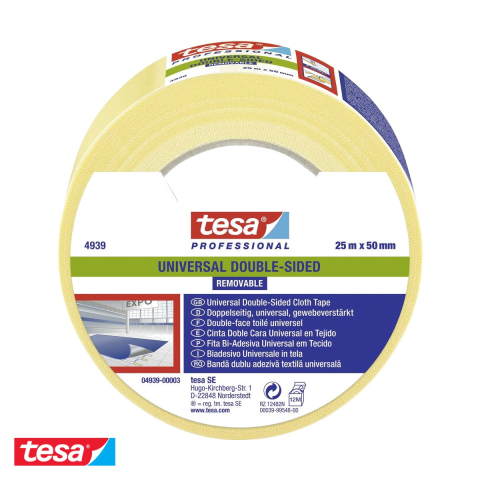 Adezivi si benzi adezive - BANDA DUBLU ADEZIVA REPOZITIONABILA 25M*50MM TESA