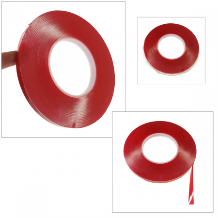 Banda dublu adeziva siliconata transparenta de 10mm x 25m [1]