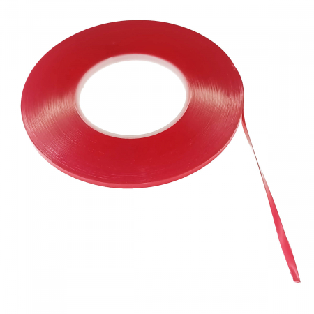 Bricolaj - Banda dublu adeziva siliconata transparenta de 5mm x 25m
