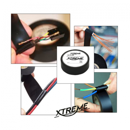 Banda izolatoare adeziva, XTREME 07065, 0.15mmx15mm, 10m lungime, PVC, neagra [4]