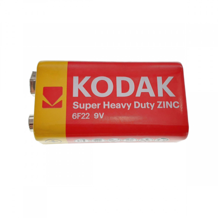 Baterie 9V 6F22, Kodak, Super Heavy Duty Zinc, ambalata in folie [1]
