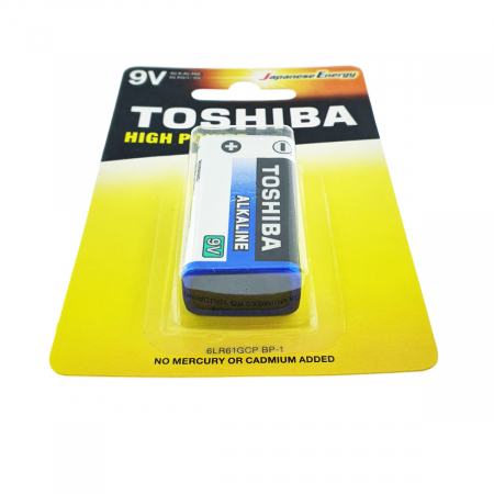 Baterie 9V alcalina, Toshiba High Power 6LR61, in blister [1]