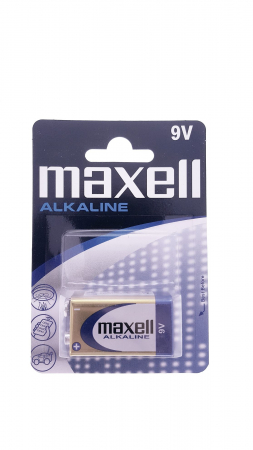 Baterii Alcaline 6LR61 9V - Baterie alcalina 9V blister Maxell