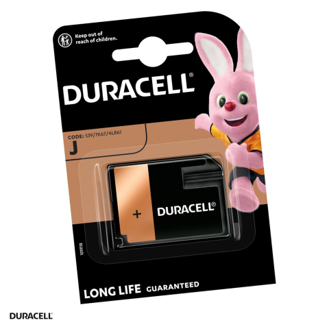 Energy - Baterie alcalina Duracell J 4LR61 7K67, 6 V, 48.5 x 35.6 x 9.2 mm, in blister