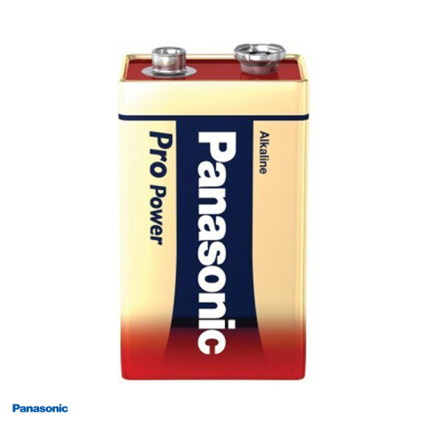 Baterie alcalina Panasonic Pro Power 9V 6LR61, 9 V, 48.5 x 26.5 x 17.5 mm, in blister [3]