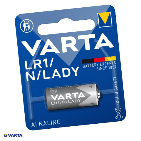 Energy - Baterie alcalina VARTA N LR1 910A, tip 4001, 1.5 V, 850 mAh, 12 x 30.2 mm, in blister