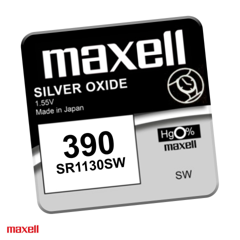 Energy - Baterie ceas Maxell SR1130W 389 AG10, oxid de argint, 1.55 V, 79 mAh, 11.6 x 3.05 mm, in blister