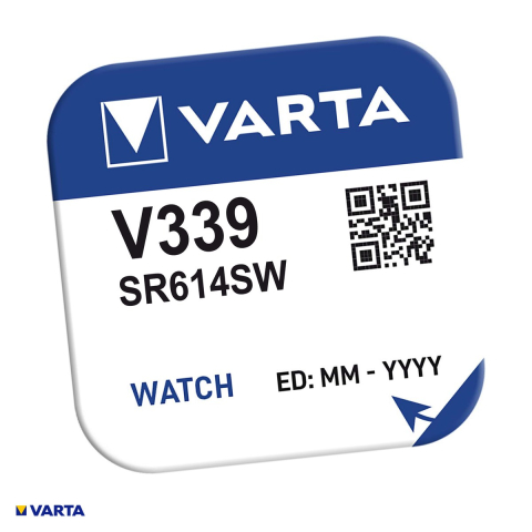 Energy - Baterie ceas VARTA V339 SR614SW, oxid de argint, 1.55 V, 12 mAh, 6.8 x 1.45 mm, in blister