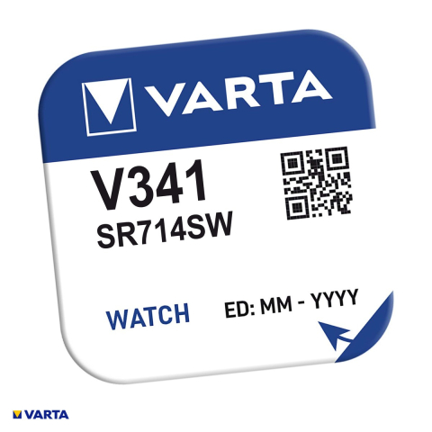 Energy - Baterie ceas VARTA V341 SR714SW, oxid de argint, 1.55 V, 7.9 x 1.45 mm, in blister