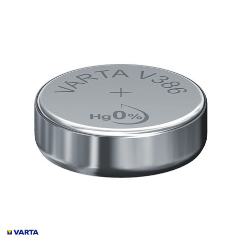 Baterie ceas VARTA V386 SR43W SR43 AG12, oxid de argint, 1.55 V, 115 mAh, 11.6 x 4.2 mm, in blister [3]