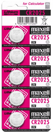 Energy - Baterie Litiu 3V 170mAh, Dimensiuni 20 x 2.5 mm Maxell Blister 5