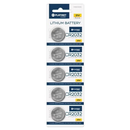 Baterii Butoni - Set 5 Baterii Platinet CR2032 Lithium 3V - Pentru Ceasuri, Jucării, Dispozitive Medicale