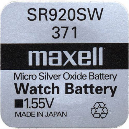 Baterii ceas Silver Oxide - Baterie buton Silver MAXELL SR-920 SW /370/371/AG6 1.55V