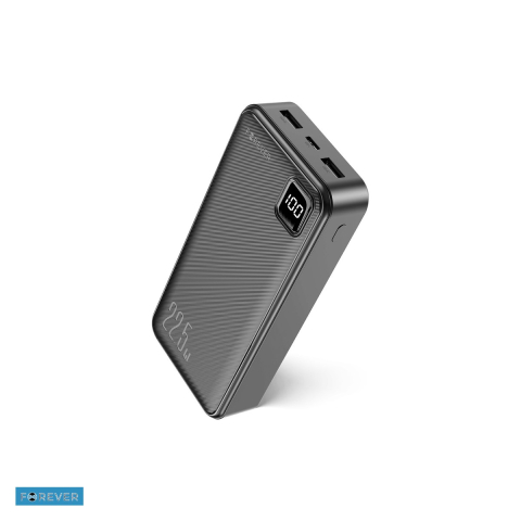Energy - Baterie externa (power bank) Forever TB-300L, 20000 mAh, USB-A + USB-C, 22.5W, negru