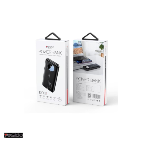 Baterie externa (power bank) Yesido YP40, 10000 mAh, 2x USB-A + USB-C, negru [3]