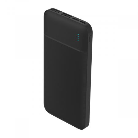 Baterie externa, powerbank Platinet 45720, 10000 mAH li-polimer, 2 x USB, 1 x Type C, 1 x microUSB, LED, negru [2]