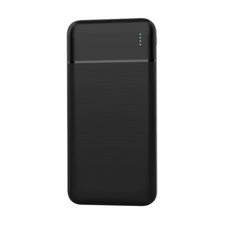 Baterie externa, powerbank Platinet 45720, 10000 mAH li-polimer, 2 x USB, 1 x Type C, 1 x microUSB, LED, negru [1]