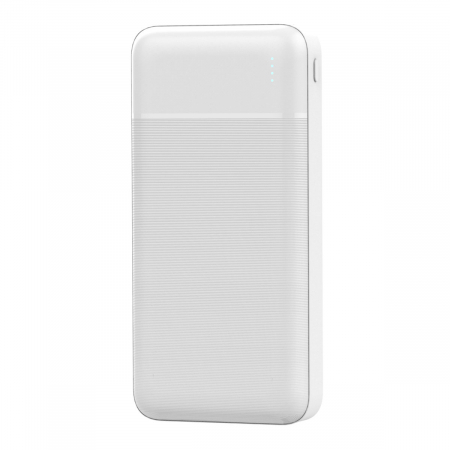 Baterie externa, powerbank Platinet 45723, 20000 mAH li-polimer, 2 x USB, 1 x Type C, 1 x microUSB, LED, alb [1]