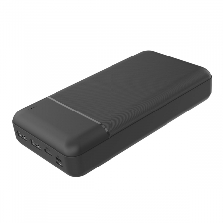 Produse EmagMarketplace - Baterie externa, powerbank Platinet 45724, 30000 mAH li-polimer, 2 x USB, 1 x Type C, 1 x microUSB, LED, negru