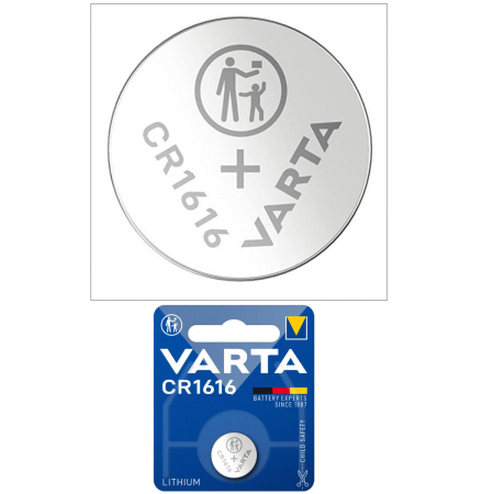 Baterie Litiu 3V CR1616, tip moneda, Varta 27098, in blister [1]