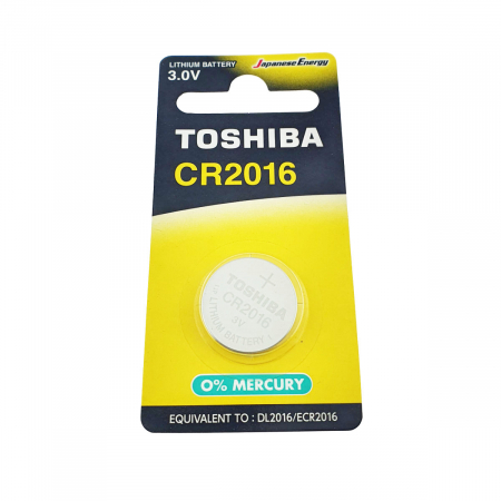 Baterie litiu 3V CR2016, tip moneda, Toshiba, in blister [3]