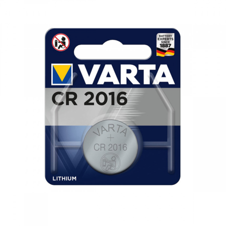 Baterii butoni 3V CR - Lithium - Baterie Varta tip buton CR 2016, 90 mAh