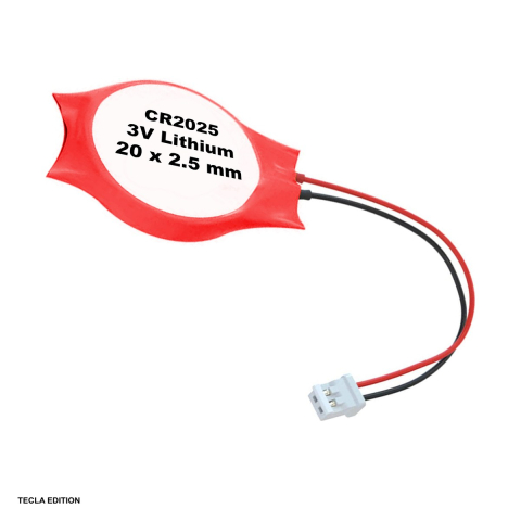 Energy - Baterie litiu CR2025, cu fir si mufa pentru BIOS, litiu - dioxid de mangan, 3 V, 170 mAh, 20 x 2.5 mm, bulk (vrac)