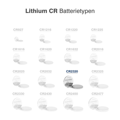 Baterie Litiu CR2320 / BR2320 3V 130mAh, Dimensiuni 23x2.0 mm, Pentru Dispozitive Subțiri, Aparate Medicale, Chei Masina, Blister 1 Bucata, Camelion [2]