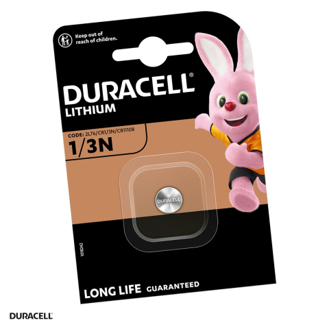 Energy - Baterie litiu Duracell CR1/3N DL1/3N, 3 V, 160 mAh, Li-MnO2, echivalent DL1/3N, 2L76, CR11108, 11.6 x 10.8 mm, baterie foto, in blister
