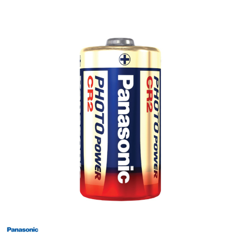 Baterie litiu Panasonic CR2, 3 V, 850 mAh, Li-MnO2, echivalent DLCR2, CR15H270, 15.6 x 27 mm, baterie foto, in blister [3]