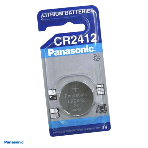 Energy - Baterie litiu Panasonic CR2412, litiu - dioxid de mangan, 3 V, 100 mAh, 24.5 x 1.2 mm, in blister