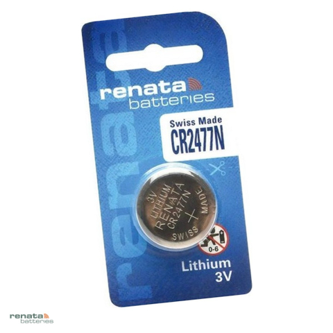 Energy - Baterie litiu Renata CR2477N, cu guler, litiu - dioxid de mangan, 3 V, 950 mAh, 24.5 x 7.7 mm, bulk (vrac)