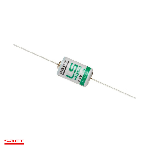 Baterii Litiu 3.6V industriale - Baterie litiu Saft LS 14250 CNA 1/2AA, 3.6 V, 1200 mAh, Li-SOCl2, 14.65 x 24.8 mm, cu terminale axiale (CNA), bulk