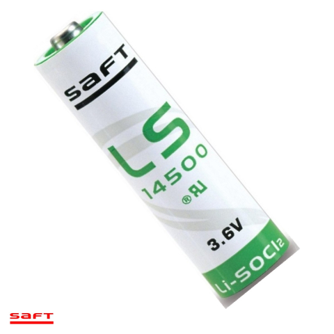 Baterii Litiu 3.6V industriale - Baterie litiu Saft LS 14500 AA, 3.6 V, 2600 mAh, Li-SOCl2, 14.62 x 50.28 mm, bulk