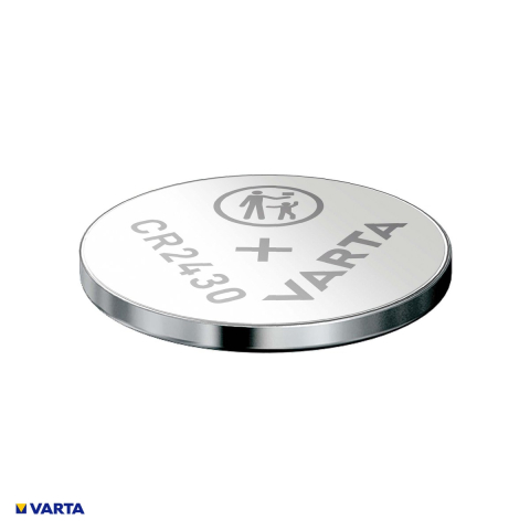 Baterie litiu VARTA CR2430, litiu - dioxid de mangan, 3 V, 300 mAh, 24.5 x 3.0 mm, in blister [3]