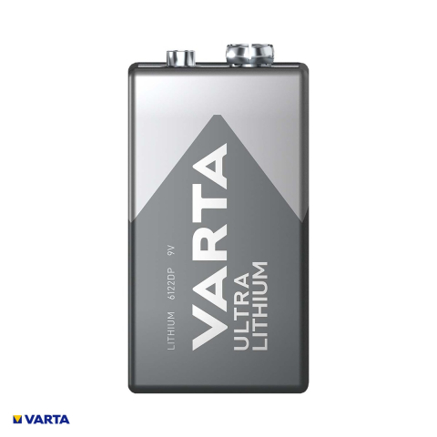 Baterie litiu VARTA Ultra Lithium 9V tip 6122, 9 V, 1150 mAh, 49 x 26.5 x 17.5 mm, in blister [3]