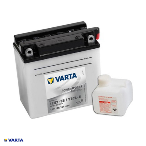 Baterie moto VARTA Powersports Freshpack 12N7-3B (B7L-B), 12 V, 7 Ah, curent de pornire 74 A, 136 x 76 x 134 mm, borna plus pe dreapta [0]