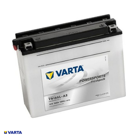 Baterie moto VARTA Powersports Freshpack B16AL-A2, 12 V, 16 Ah, curent de pornire 180 A, 205 x 72 x 164 mm, borna plus pe dreapta [0]