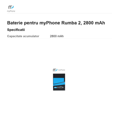 Baterie pentru myPhone Rumba 2, 2800 mAh [2]