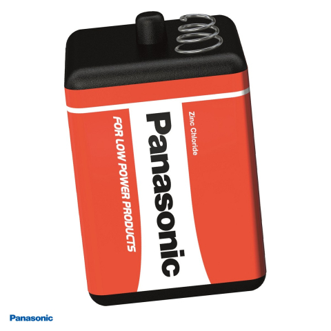 Energy - Baterie zinc carbon Panasonic 4R25 PJ996, 6 V, zinc clorura, baterie paralelipipedica cu contacte tip arc, bulk