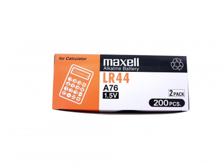Baterie buton, MAXELL, LR44, 10 bucati [4]