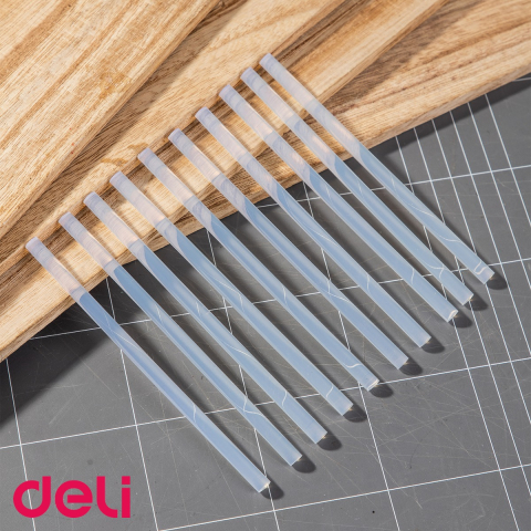 Batoane lipici transparent hot melt Deli, 7 x 150 mm, set 10 bucati, pentru pistoale de lipit [3]