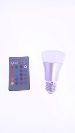 Bec Led  E27 5W RGB  cu telecomada [4]