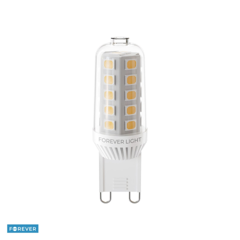 Becuri G9 - Bec LED Forever Light G9, 3.6 W, 440 lm, lumina rece 6000K, clasa E